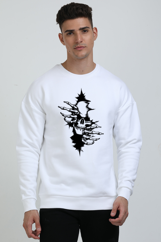 Skull Unleash Oversized Sweatshirt