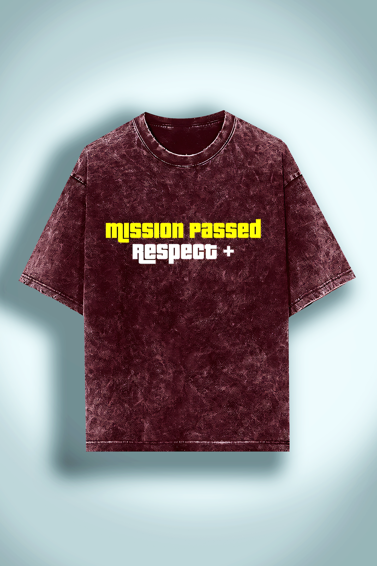 Mission Passed Acid-wash Oversized T-Shirt